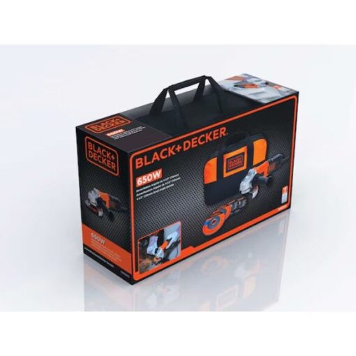 ESMERILHADEIRA ANGULAR 4.1/2 G650K5 650W 127V BOLSA 4 DISCOS - B&D