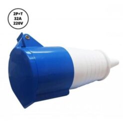 PLUG INDUSTRIAL FEMEA SOBREPOR 32A 220V 2P+T - LUKMA