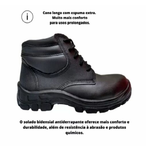 BOTINA CADARCO ELETRICISTA PRETA N°44 727-06 - TOSCAFER