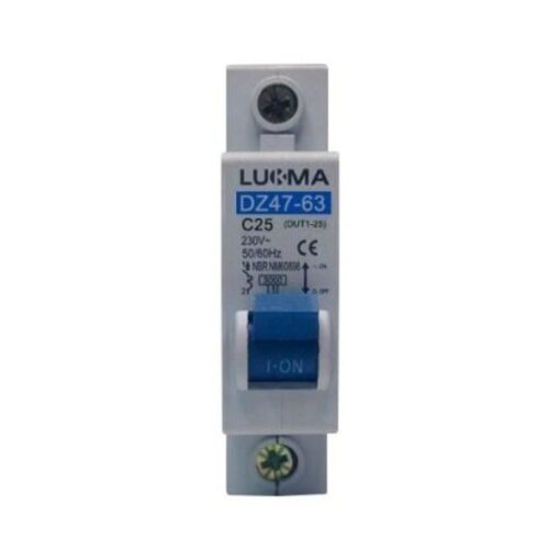 DISJUNTOR DIN CURVA C 1X25A - LUKMA