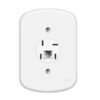 TOMADA TELEFONE CONECTOR RJ11 COM PLACA 0408 FAME