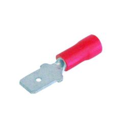 TERMINAL PRE ISOLANTE 0.5.5X1.5MM VERMELHO MACHO 6.35MM