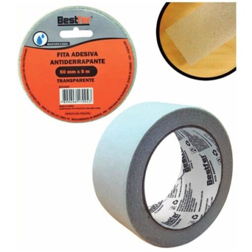 FITA ANTIDERRAPANTE TRANSPARENTE 50MMX5M BFH1609 - BESTFER
