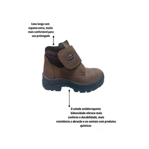 BOTINA VELCRO TABACO N°43 325-43 - TOSCAFER