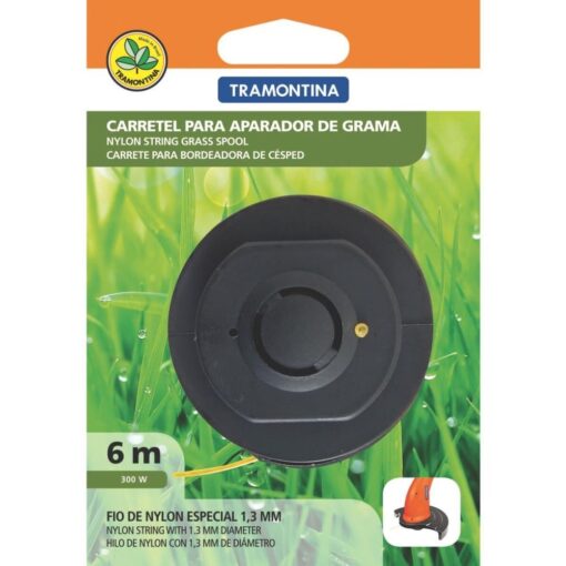 CARRETEL APARADOR GRAMA 300W 1.3MM 6M - TRAMONTINA