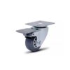 RODIZIO GIRATORIO BASE PLANA 2" C/ FREIO 210 CINZA (1496) - COLSON