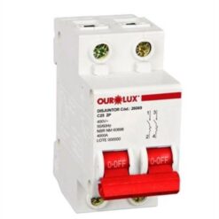 DISJUNTOR DIN CURVA C 2X25A - OUROLUX