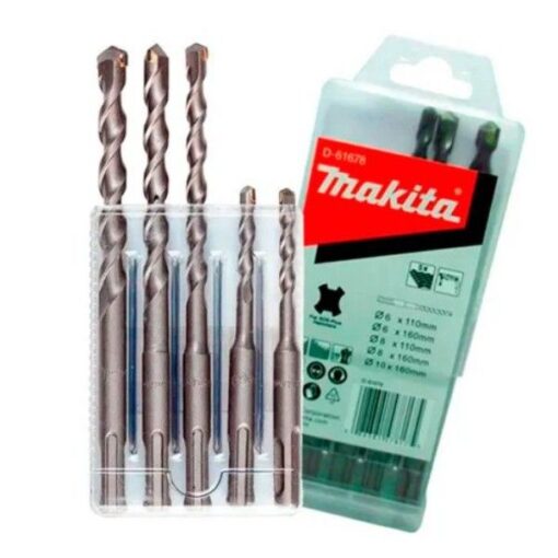 JOGO BROCA WIDEA SDS PLUS 5 PCS D61678 - MAKITA