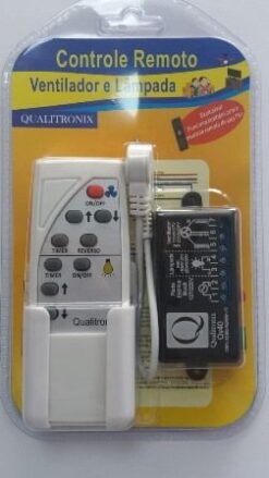 CONTROLE REMOTO VENTILADOR/LAMPADA - QUALITRONI