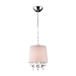 PENDENTE CUPULA PVC 1 LAMP BRANCO E27 BIV SP1722PDBC LLUM