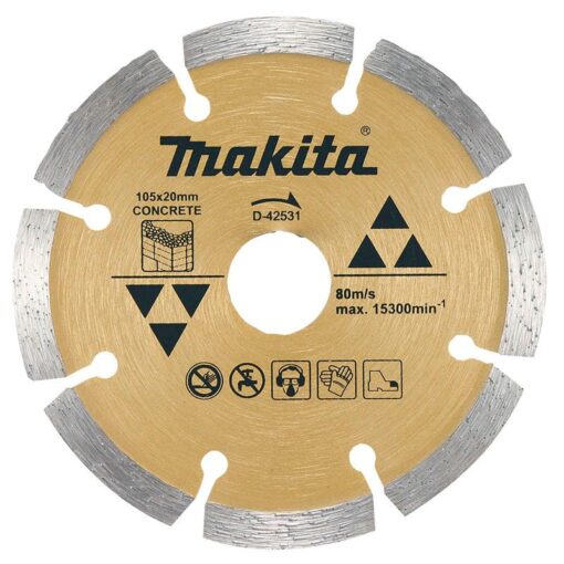 DISCO DIAMANTADO 105X20MM CONCRETO D42531 - MAKITA
