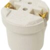 BOCAL PORCELANA E27 PARAFUSO 1451-N - LORENZETTI