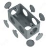 CAIXA CONDULETE PVC CINZA 7 ENTRADAS