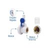 CONEXAO T C/ ENGATE RAPIDO VALVULA 1/2X3/8 AC054 - PLANETA AGUA