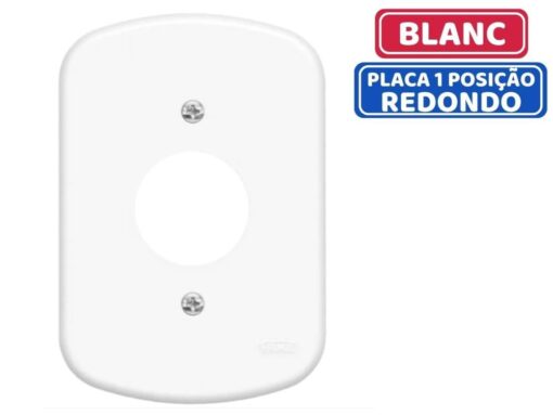 PLACA 4X2 TOMADA REDONDA 840 - FAME