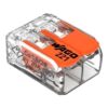 CONECTOR EMENDA TRANSPARENTE 2 ENTRADAS 221-412 - WAGO