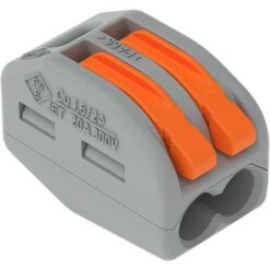 CONECTOR EMENDA CINZA 2 ENTRADAS 222-412 - WAGO