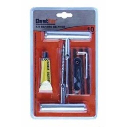 KIT REPARO PNEU 10 PCS - BESTFER