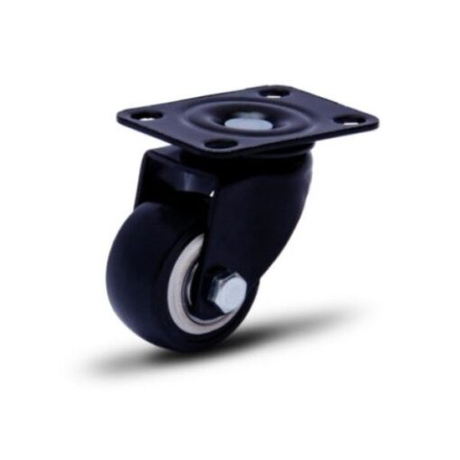 RODIZIO GIRATORIO BASE PLANA 2" 50MM 210 PRETO (6048) - COLSON