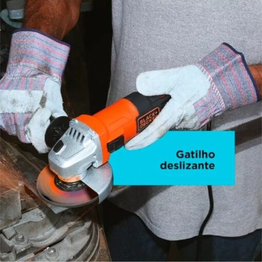 ESMERILHADEIRA ANGULAR 4.1/2 G650K5 650W 127V BOLSA 4 DISCOS - B&D