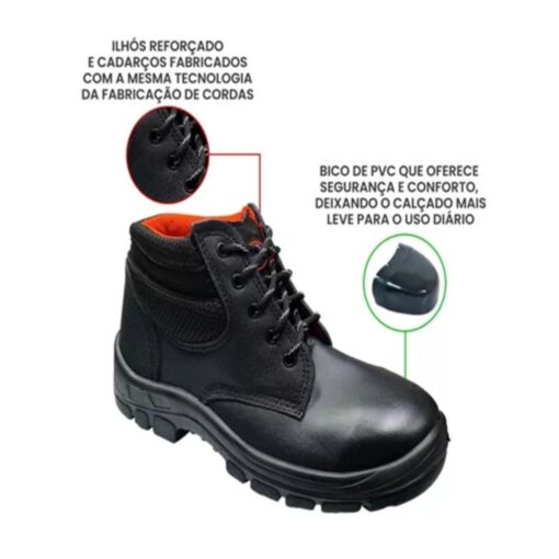 BOTINA CADARCO PRETA N°43 322-06 - TOSCAFER
