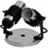 SPOT MOVEL 2 LAMPADAS PRETO/CROMADO E27 - MS