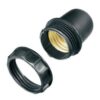 BOCAL PLASTICO E27 ABAJUR PRETO C/ PORCA - FOXLUX