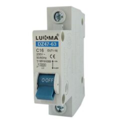 DISJUNTOR DIN CURVA C 1X16A - LUKMA