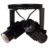 SPOT MOVEL TELADO 2 LAMPADAS PRETO E27 - MS