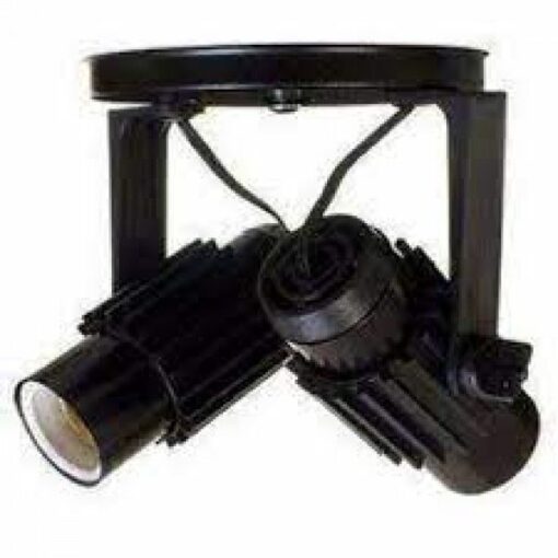 SPOT MOVEL TELADO 2 LAMPADAS PRETO E27 - MS