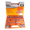 JOGO SOQUETE SEXTAVADO C/ CATRACA 21 PCS 1/2 BFH1881 - BESTFER
