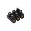 CONECTOR BARRA PRETO 6MM 3 BORNES
