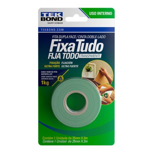 FITA DUPLA FACE ACRILICA 25MMX2,0M - TEKBOND