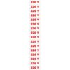 PLACA SINALIZACAO 220V 14 PCS - FRANMETAL