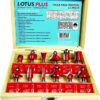 JOGO DE FRESA MADEIRA 12 PCS 3293 - LOTUS