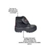 BOTINA VELCRO PRETA N°42 325-06 - TOSCAFER