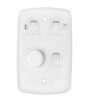 CHAVE VENTILADOR TETO CV ROTATIVO REV 2 LAMPADAS BRANCA