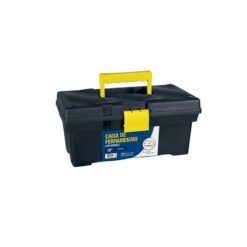 CAIXA FERRAMENTA PLASTICA 20X40 PRETA - METASUL
