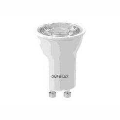 LAMPADA DICROICA LED BIPINO BRANCA 3W BIV 30° MR11 GU10 6500K OUROLUX