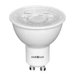 LAMPADA DICROICA LED BIPINO AMARELA 7W BIVOLT GU10 2700K OUROLUX