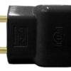 PLUG MACHO 2P 10A PRETO - ILUMI