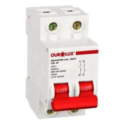 DISJUNTOR DIN CURVA C 2X50A - OUROLUX