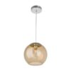 PENDENTE GLOBO ACRILICO 1 LAMP AMBAR E27 BIV GLAC251LE27ABI LLUM