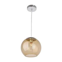 PENDENTE GLOBO ACRILICO 1 LAMP AMBAR E27 BIV GLAC251LE27ABI LLUM