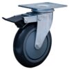 RODIZIO GIRATORIO BASE PLANA 4" C/FREIO 412 (2513) - COLSON