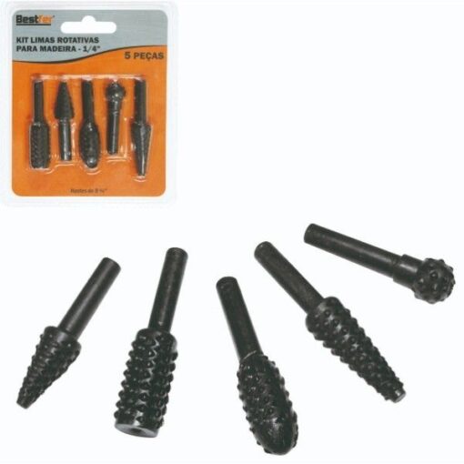 KIT LIMAS ROTATIVAS 5 PCS 1/4 BFH2338 - BESTFER