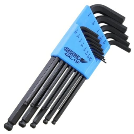 JOGO CHAVE ALLEN 13 PCS ABAULADAS 0,05-3/8 42KL - GEDORE