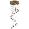 LUSTRE CRISTAL SPIRAL REDONDO 30CM CS743003PF LLUM
