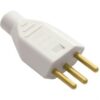 PLUG MACHO RETO 2P+T CINZA 10A FAME