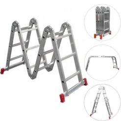 ESCADA MULTIFUNCIONAL ALUMINIO 4X3 - BOTAFOGO